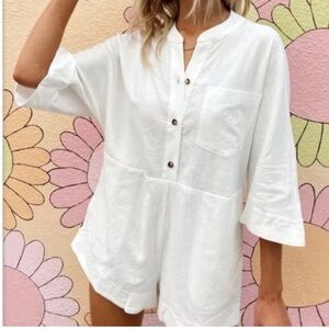 Stylish White Horton Romper